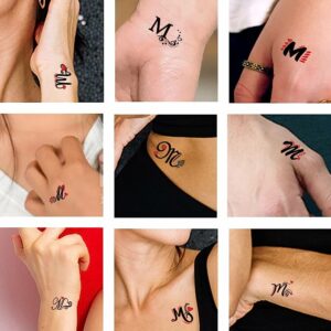 M Name Tattoo Designs