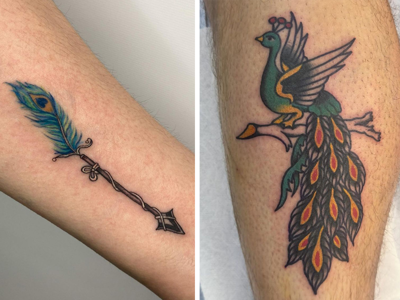 Unique Peacock Feather Tattoos