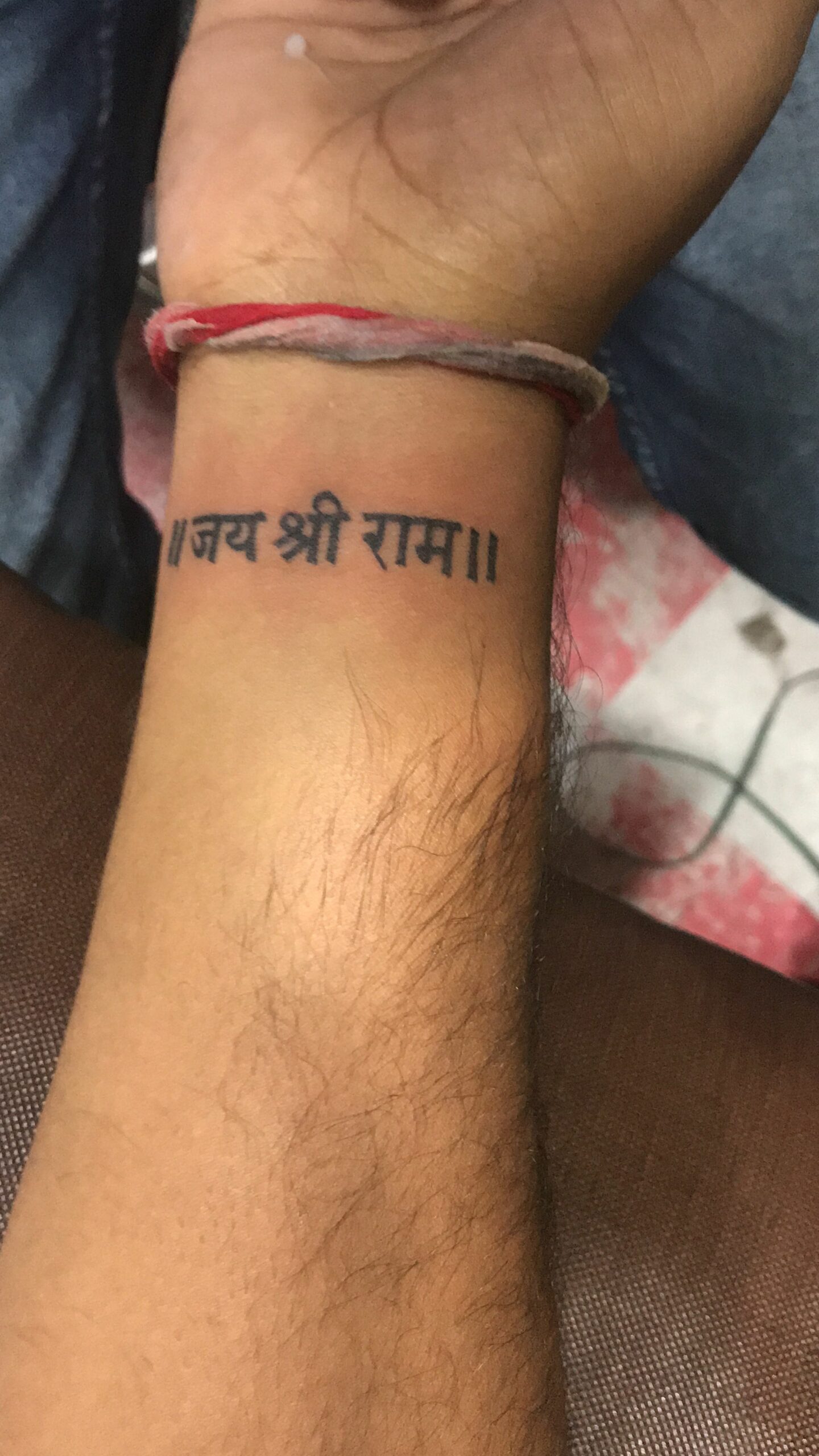 Wrist Jai Shree Ram Tattoo
