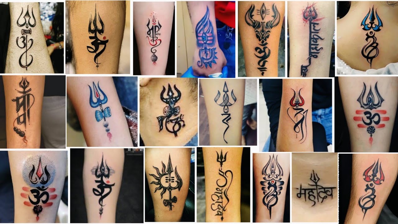 Om Trishul Tattoo