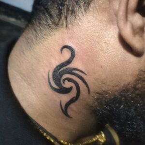 Side Neck Tattoo Designs for Males