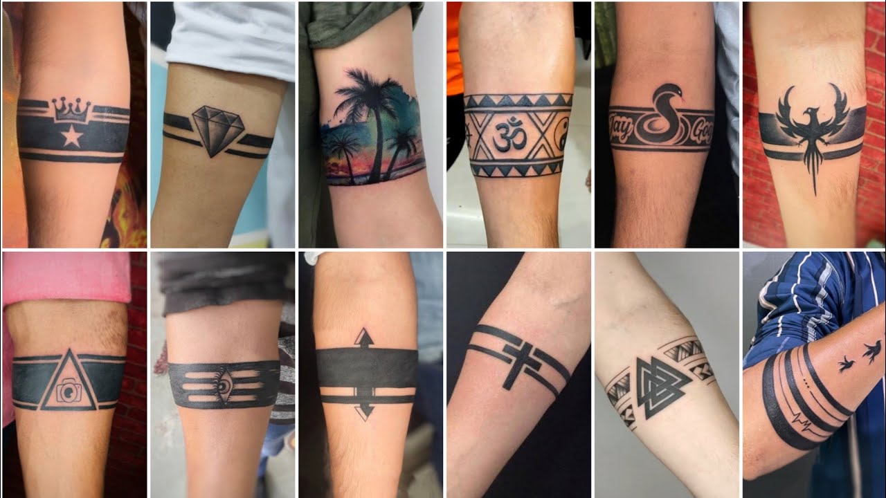 Simple Hand Band Tattoo Designs For You