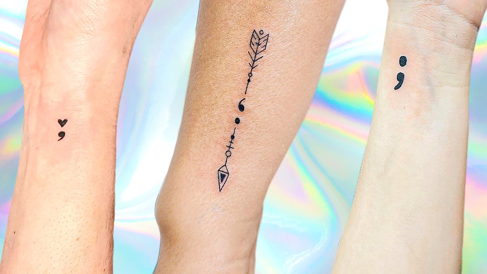 semicolon tattoos